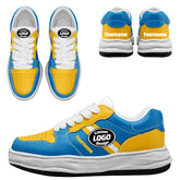 Custom Blue Yellow Los Angeles Shoes Personalized Sneaker FN032-D020389-22